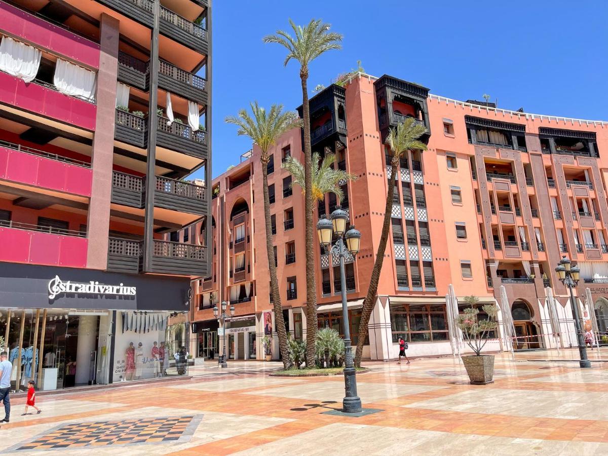 Appartement Chic Gueliz Plaza avec Vue Marrakesh Extérieur photo