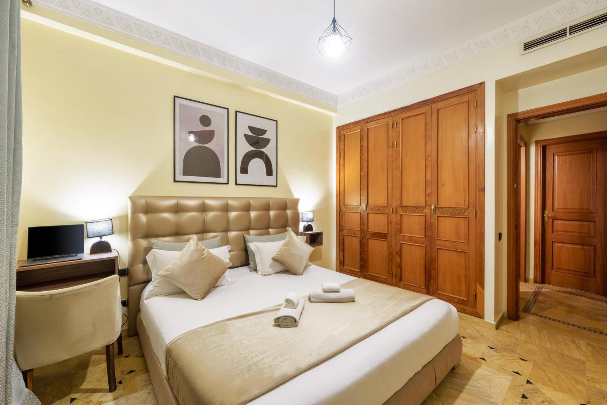 Appartement Chic Gueliz Plaza avec Vue Marrakesh Extérieur photo