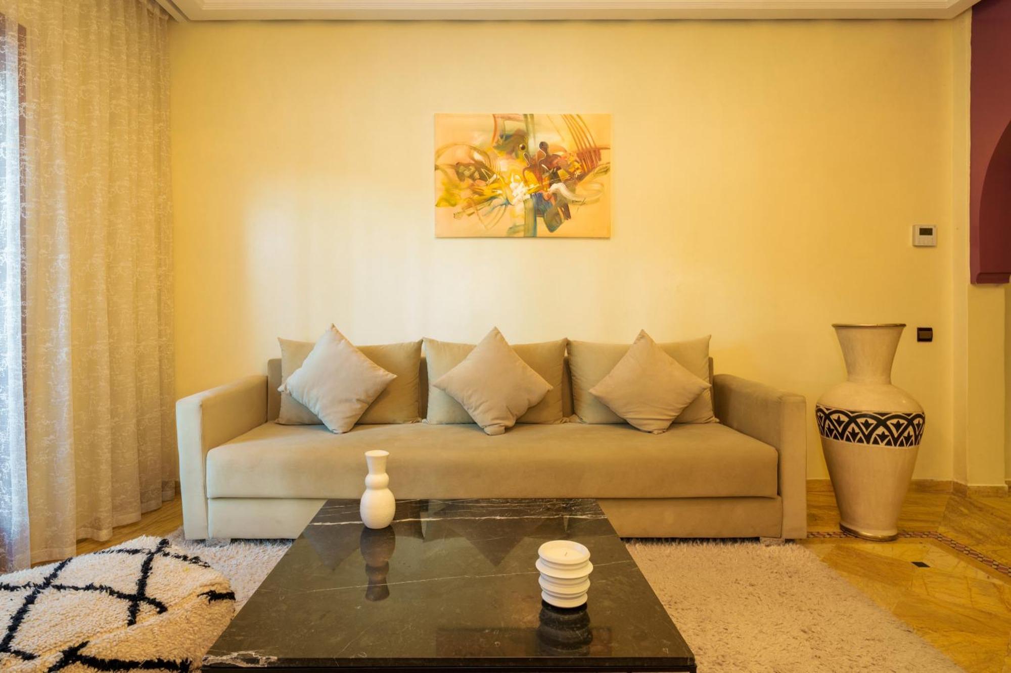 Appartement Chic Gueliz Plaza avec Vue Marrakesh Extérieur photo