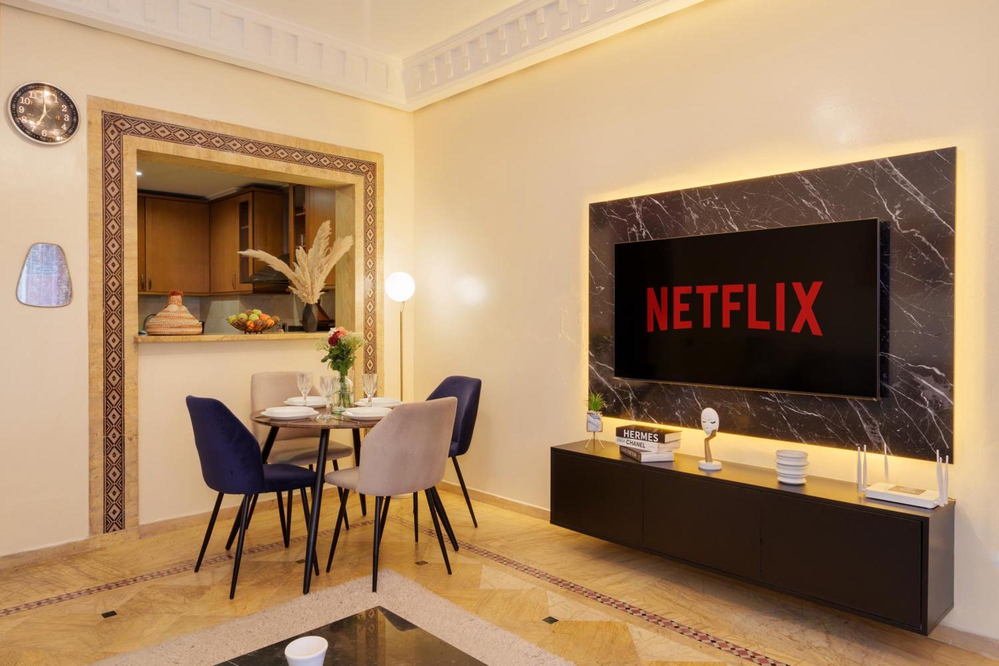 Appartement Chic Gueliz Plaza avec Vue Marrakesh Extérieur photo